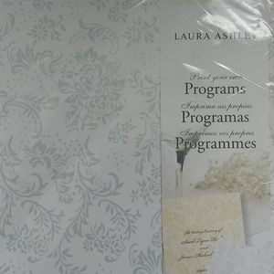 Laura Ashley Program Paper 50ct White